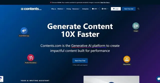 Contents.com is the Generative AI platform to create impactful content built for performance