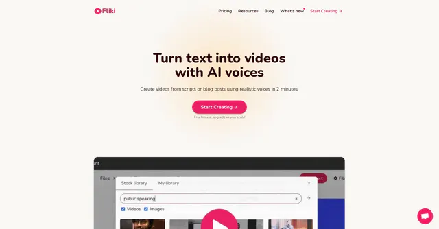 Video creation made 10x simpler & faster with AI Transform your ideas into stunning content with AI voices, using our text to video tool.