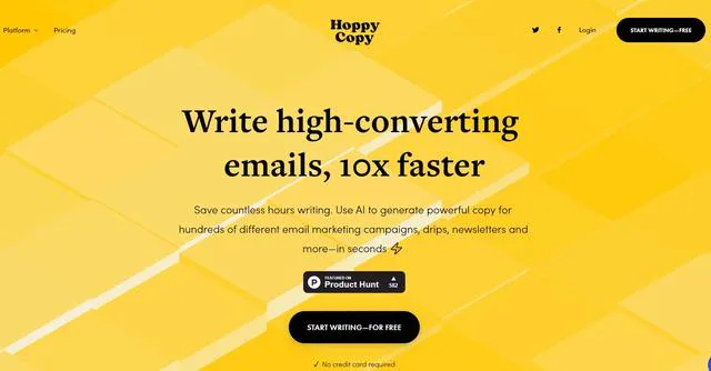 Write better email campaigns, 10x faster Save countless hours writing. Use AI to generate powerful content for hundreds of different email marketing campaigns, drips, newsletters and more—in seconds ⚡