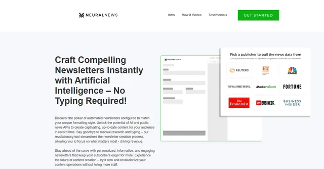 Craft Compelling Newsletters Instantly With Artificial Intelligence No Typing Required!