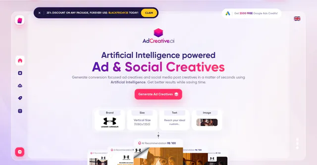 Generate ad creatives that outperform your competitors ai tool adcreative